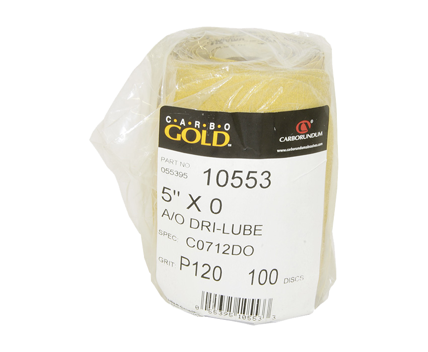 Carbo Gold A/O 120 Grit 5" PSA Disc