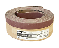 VSM Abrasive Belt 3" x 168" 400 Grit A/O X Wt.