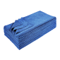 Microfiber 16" x 16" 300 GSM Ultrasonic Cut Cleaning Towel - Case of 12